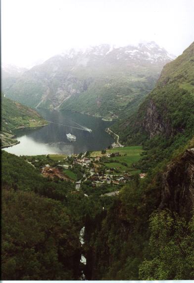 Blick zurück auf den Geirangerfjord