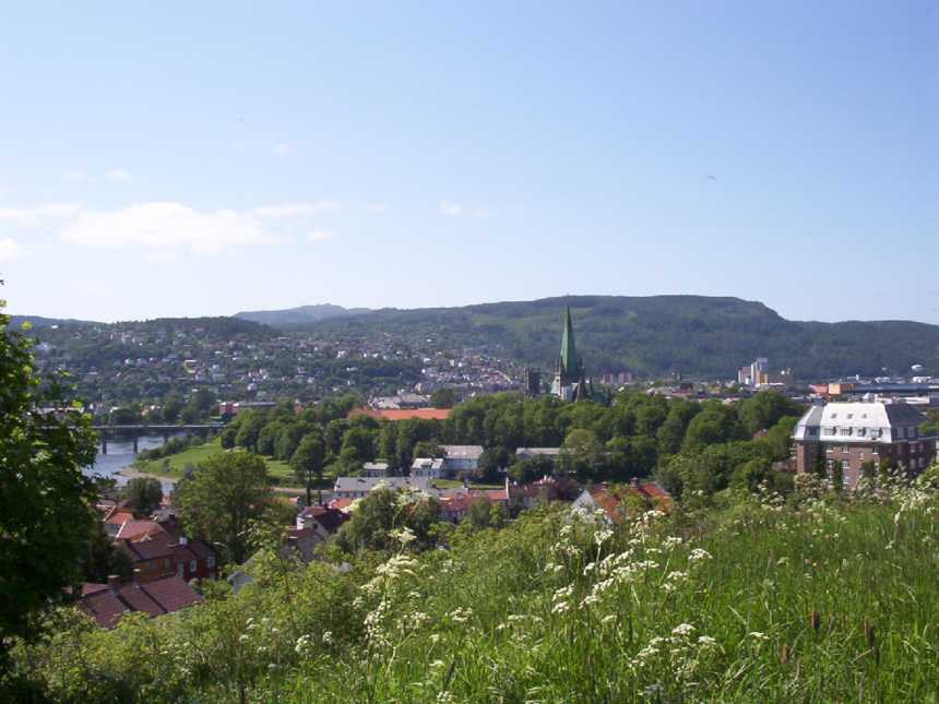 Blick über Trondheim