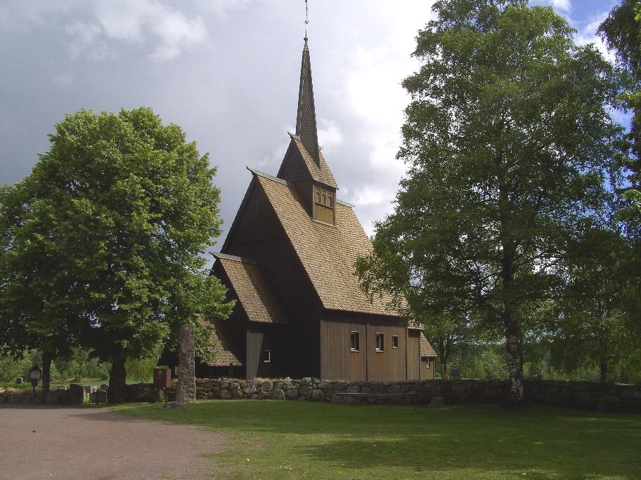 Die Stabkirche Høyjord ist die südlichste des Landes. 