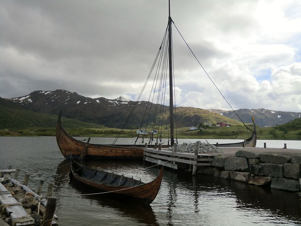 Das Wikingerschiff Lofotr. Ein Nachbau des Original Schiffes