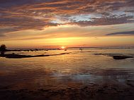 Sonnenuntergang im Naturreservat “Billuddens” am “Bottnischen Meerbusen” 