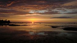 Sonnenuntergang im Naturreservat “Billuddens” am “Bottnischen Meerbusen” 
