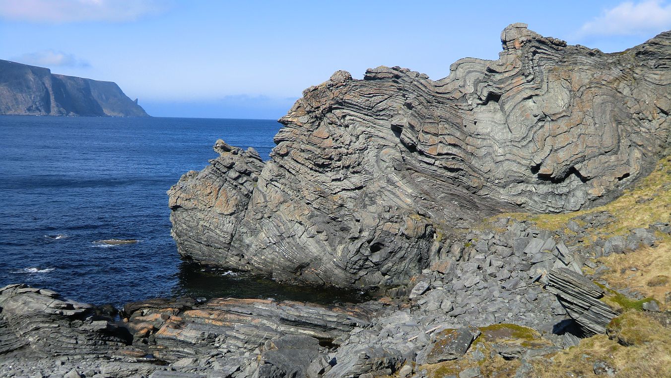 Das älteste Gestein auf der Insel Magerøy ist ca. 60 Millionen Jahre alt