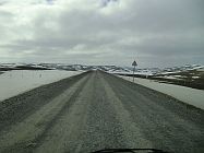 Auf der Rv95 die quer durch die Finnmark verläuft.
