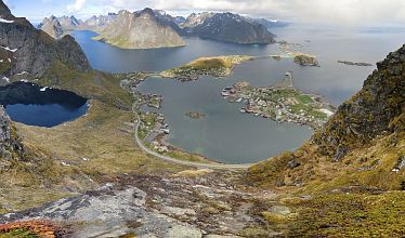 Panoramabild Reinefjord